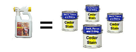 1 bottle equals 4 gallons of 
ordinary stain! 5stain001013.jpg